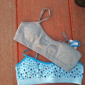 NEW 2 pieces girls seamless molded padded cup bra